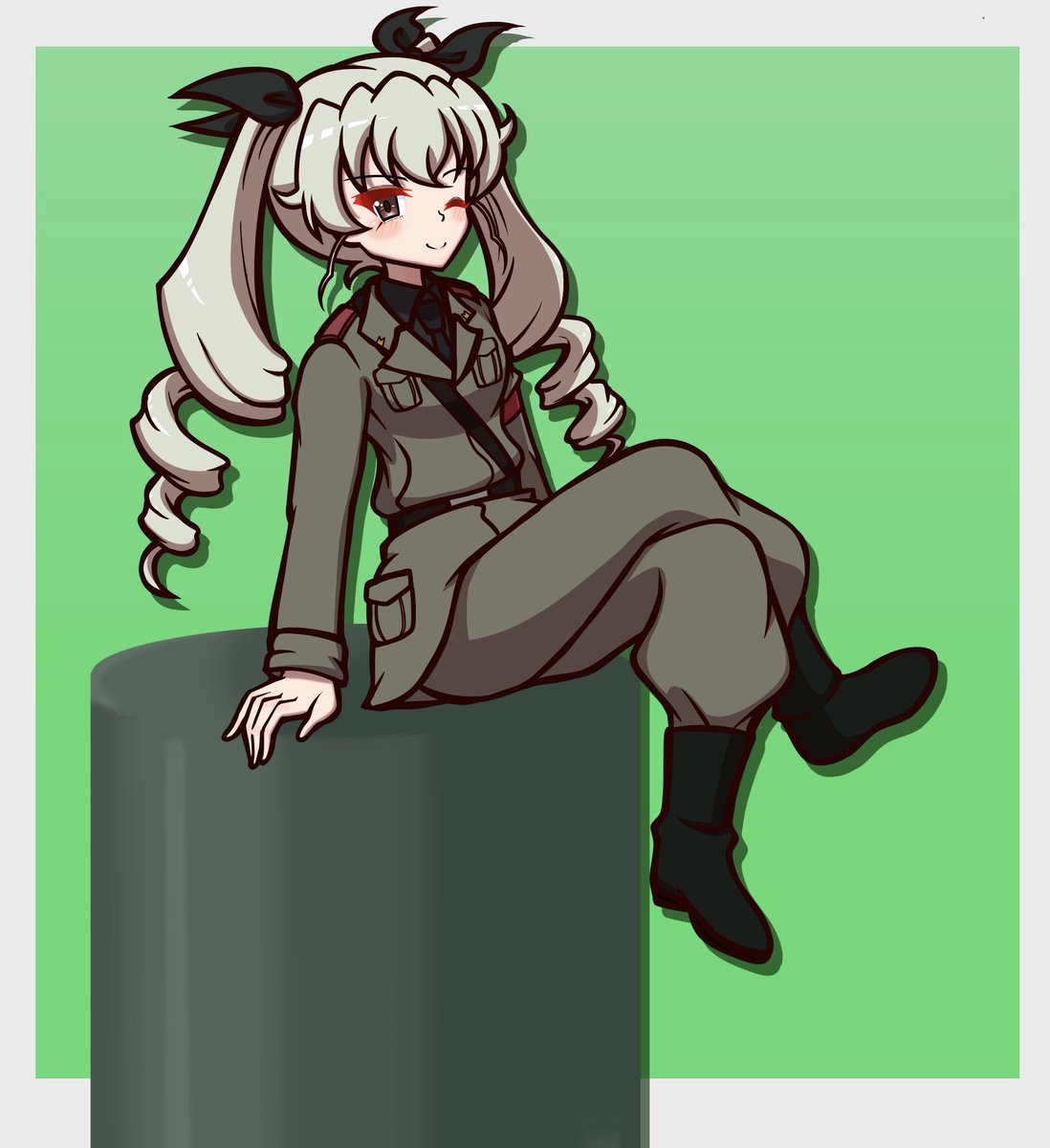 アンチョビさんです
 #ガルパン
#garupan