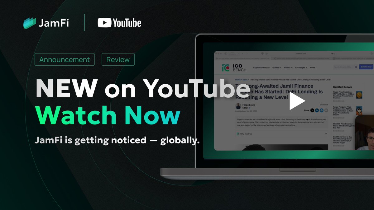 📹 New Video on YouTube is Out!

Jump in to see how JamFi is getting noticed globally 🌐

In the video we will explore what top platforms write about us

Grab some snacks and check the video

▶️ Watch now

youtube.com/watch?v=MfbeOJ…