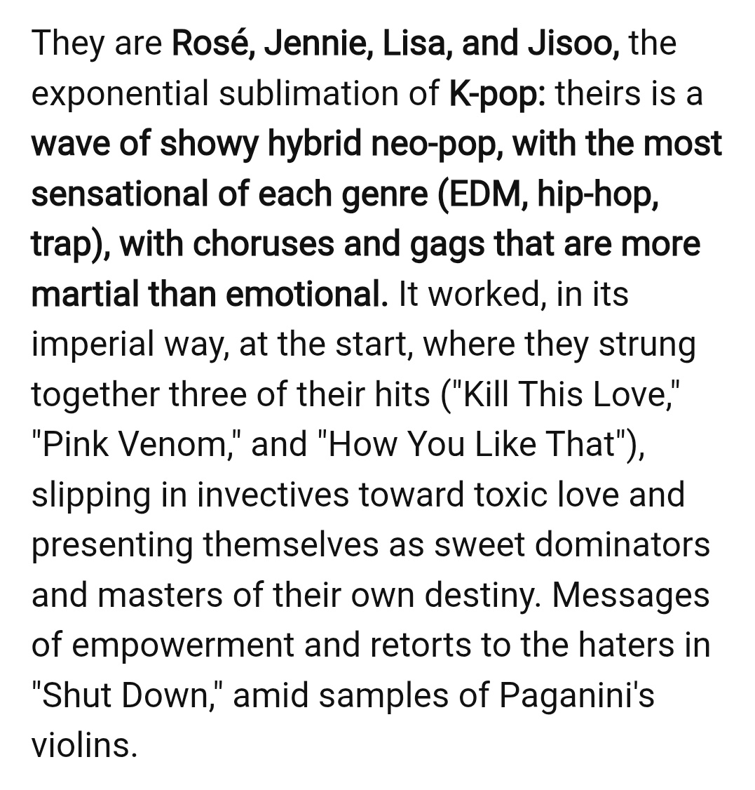 .<a href="/BLACKPINK/">BLACKPINKOFFICIAL</a> pulled 51,000+ crowd at Estadi Olimpic lluis companys 

•They crushed the crowd from start 
•Titled "The Real Thing"
•Compared with Coldplay and Estopa in terms of influence 
•Exponential sublimation of Kpop 
—El peridico(Spanish media)
So well written 
#BLACKPINK