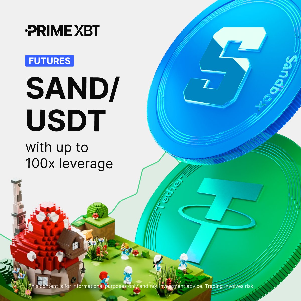 🟦 Trade SAND/USDT on #PrimeXBT with low fees. 

Gain access to real-time #SAND trading charts and technical indicators.

👉🏼 Get started: eng.primexbt.com/3HUxzz2