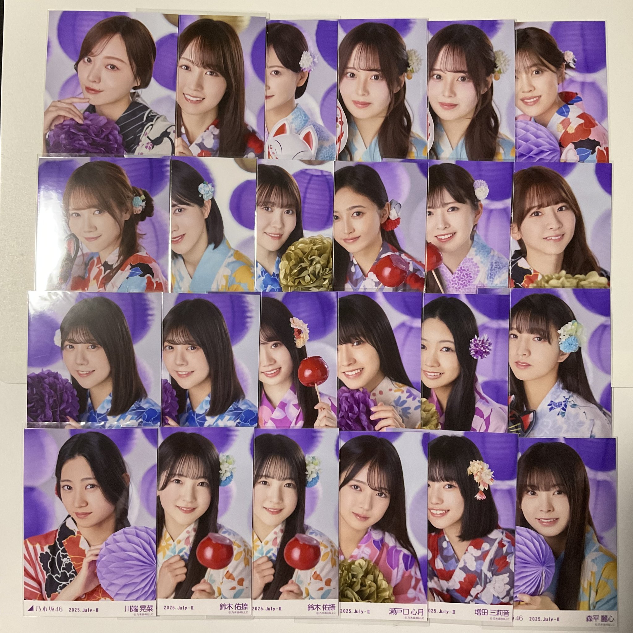 乃木坂46櫻坂46日向坂46生写真トレード@浴衣神宮Tシャツサマー