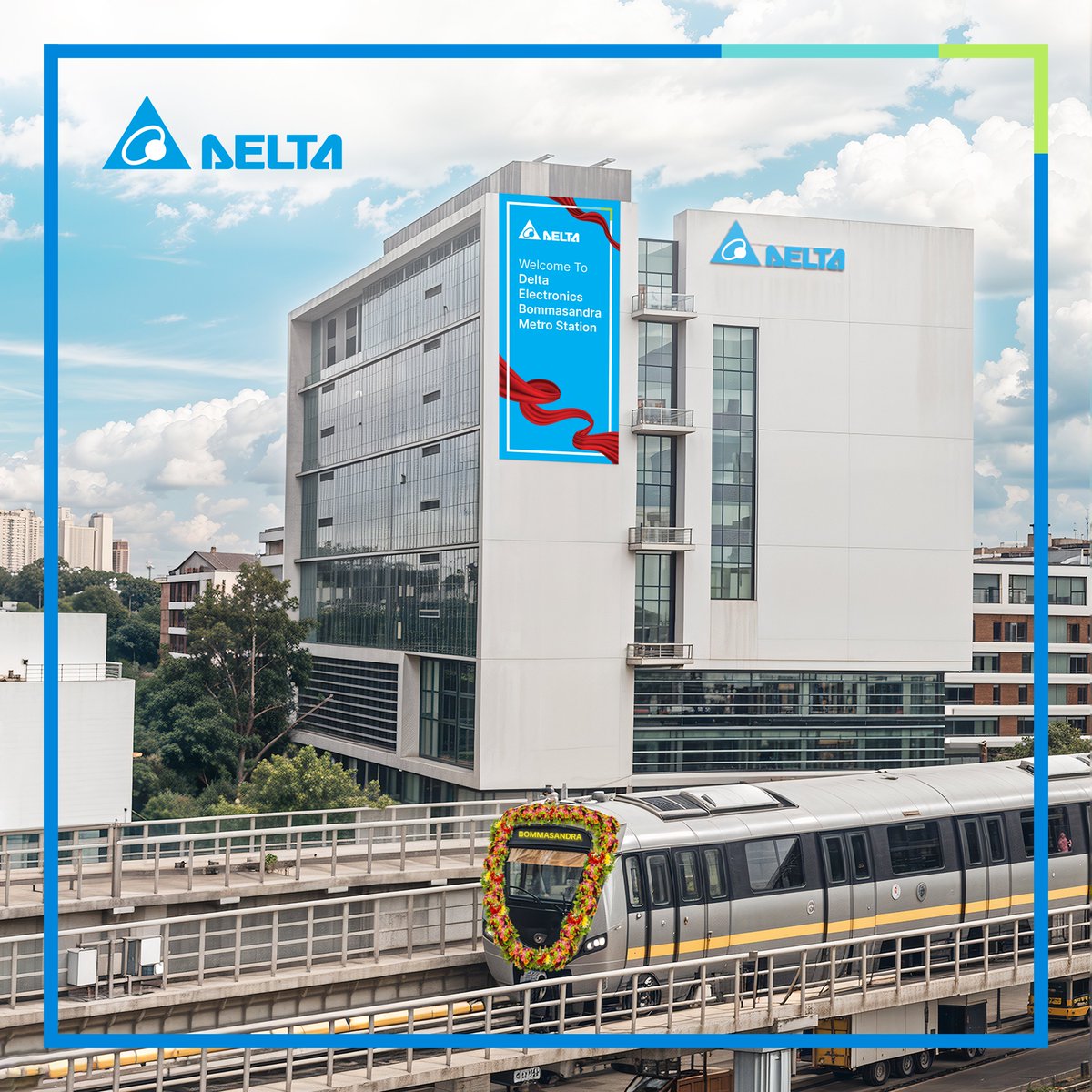 Deeply honored to receive recognition from Hon’ble Prime Minister Shri Narendra Modi at the inauguration of the Yellow Line, encompassing the Delta Electronics Bommasandra Metro Station. Its a significant and proud Milestone for us!

#DeltaElectronicsIndia
