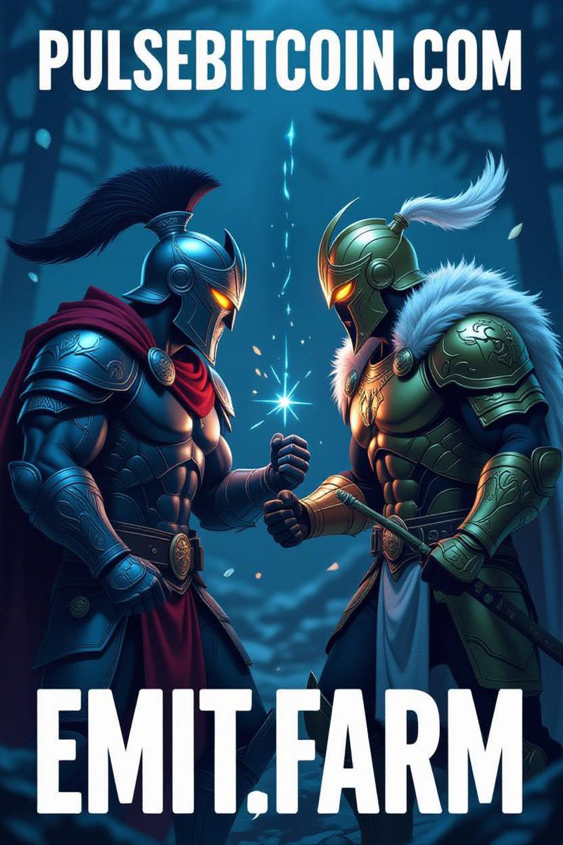 vinluck1's tweet photo. An EPIC battle of champions is upon us. Let the battle begun!
#EMITFARM
#PULSEBITCOIN
@_FreddieQuotes_
@PulseSend
@RackhamRishel https://t.co/1YEFMqRFWc