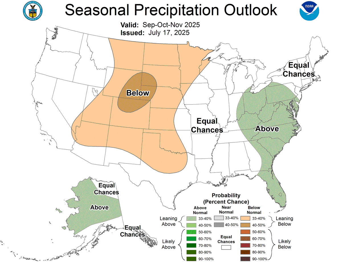 EmilyWGME's tweet photo. With Tuesday being the hottest day of the week, why not look ahead to fall? 😄🍂
NOAA's Climate Prediction Center is calling for a warmer fall with equal chances of either a wet or dry season.
#FallOutlook #Weather #MEwx https://t.co/wqywgmUeg3