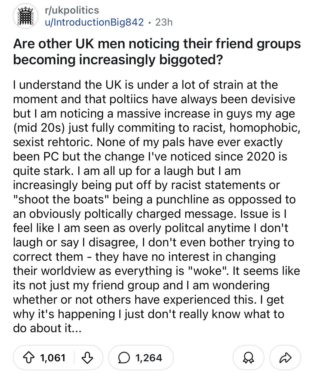 “Has anybody else noticed?”