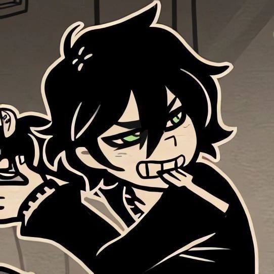 ⬛: Me está provocando serios dolores de cabeza el volver de verme a mi mismo.