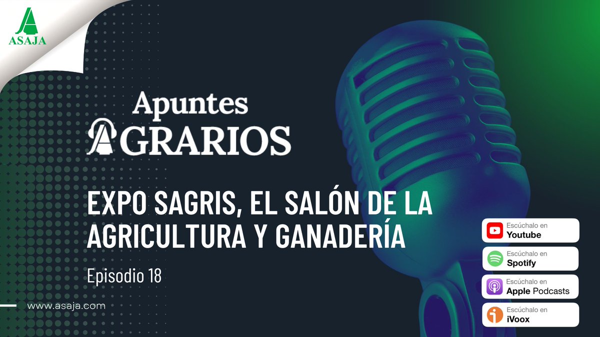 🎙️ <a href="/sagris_madrid/">SAGRIS</a> – En el nuevo episodio del #PodcastdeASAJA

🚜 Del 6 al 8 de noviembre, Madrid acoge la gran cita de la agricultura y ganadería española.

🍯 Túnel del aceite y la miel, talleres, degustaciones y espacios para colegios.

💡 Tecnología, sostenibilidad y talento