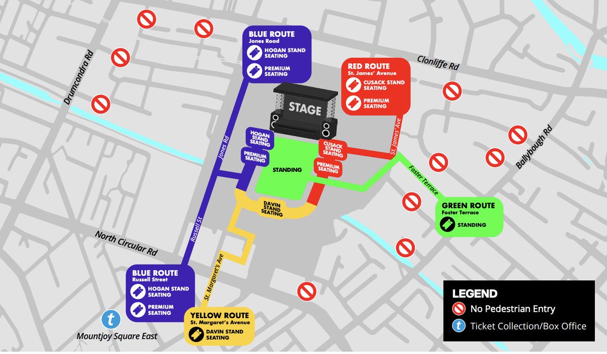 Entry is by coloured zone - check your ticket and refer to the map. Plan your arrival, follow signage, and you’re golden. #OasisLive25 #OasisDublin