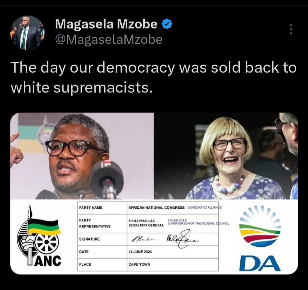 Bulawayo24 News (@bulawayo24news) on Twitter photo The day South African blacks were sold back to the slave owners! <a href="/MbalulaFikile/">ANC SECRETARY GENERAL | Fikile Mbalula</a> The day South African blacks were sold back to the slave owners! <a href="/MbalulaFikile/">ANC SECRETARY GENERAL | Fikile Mbalula</a>