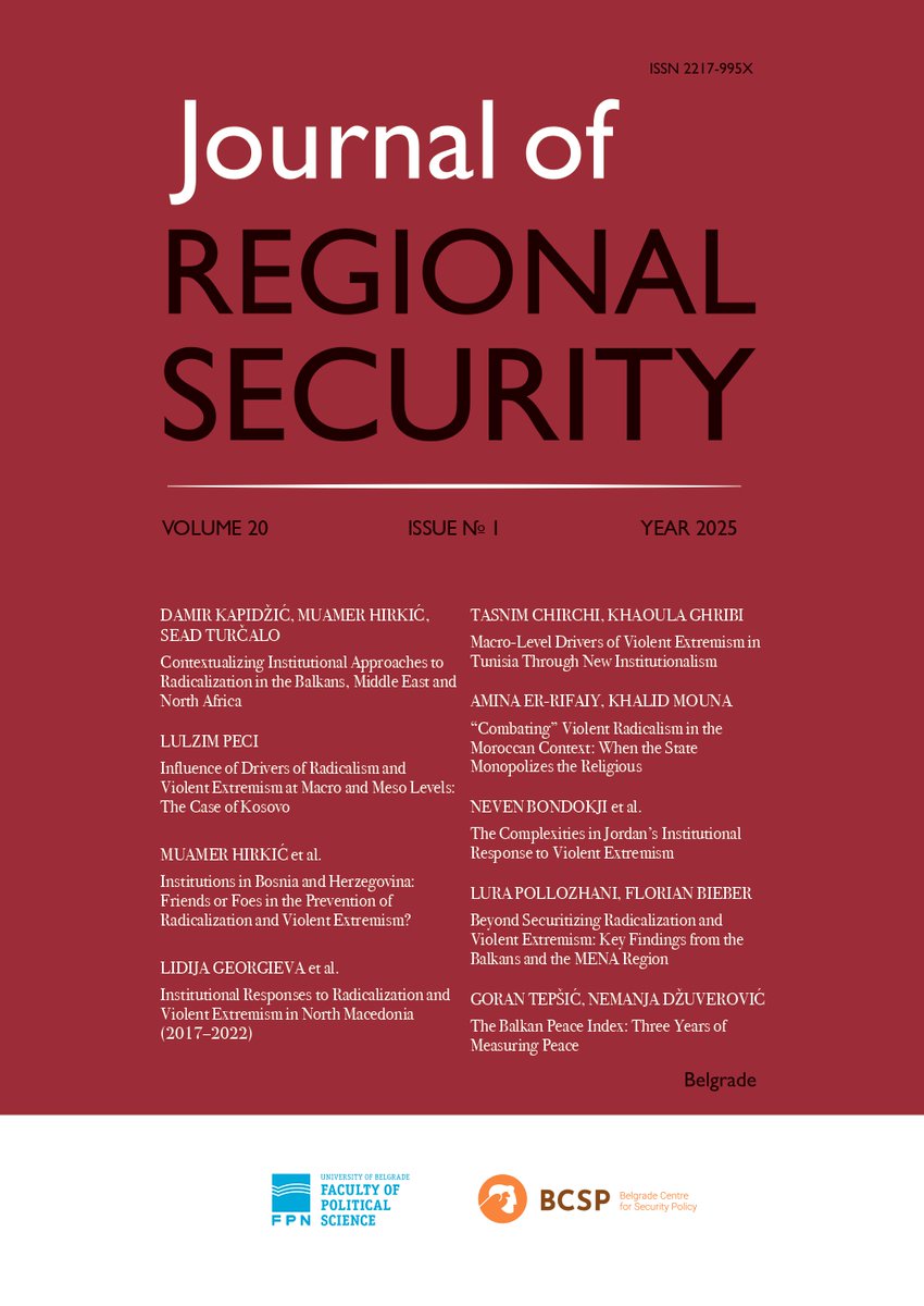 Journal of Regional Security tweet media