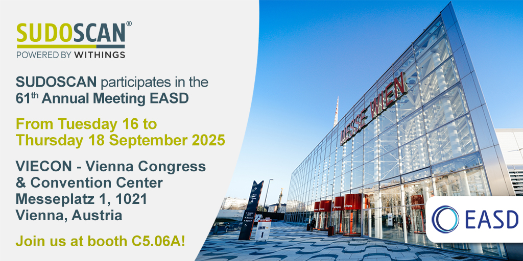 Impeto_Medical's tweet photo. 📣 See Sudoscan at EASD 2025 in Vienna Congress &amp; Convention Center, booth C5.06A, 15–19 September 2025

Discover our rapid, non-invasive ESC test for early diabetic neuropathy detection. 

👉 More info here: https://t.co/85VfDTjEBf

#Sudoscan #EASD2025 #Diabetology #HealthTech https://t.co/F1XxsnoXT4