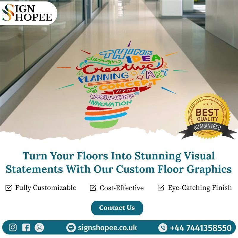 SignShopeeuk's tweet image. 👣Don’t Just Walk On It… Make It WOW!
#CustomFloorGraphics that turn heads and spark talk✨

👉 signshopee.co.uk
📲 +44 7441358550 

#FloorGraphics #SignShopee #CustomDesigns #CreativeSpaces #BusinessBranding #FloorDecals #VisualMarketing #DesignInspiration #InteriorDecor