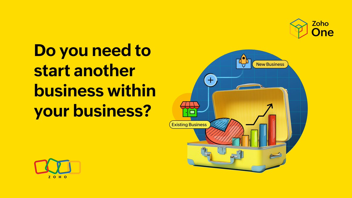 ZohoOne's tweet image. Have you wondered what it would be like to start another business with whatever experience you have gained from your current one?
Read our blog to know why and how you could do that - zoho.to/12aug
#ZohoBlog #Scaling #ZohoOne