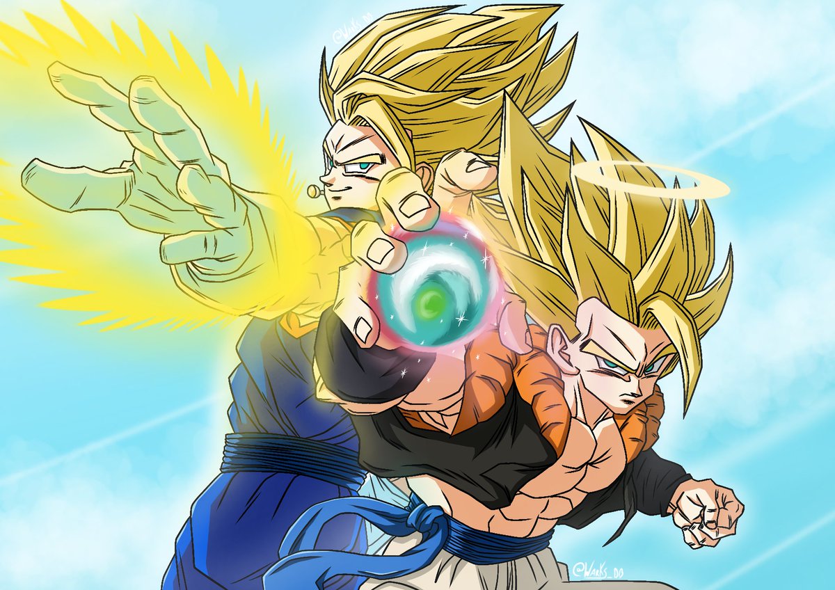 WarKs_DB's tweet photo. The Ultimate Duo !! Vegito And Gogeta ! 
(I will make a dbs version)
#DragonBall #Vegito #ベジット #Gogeta #ゴジータ #ART https://t.co/90BGqzpkMp