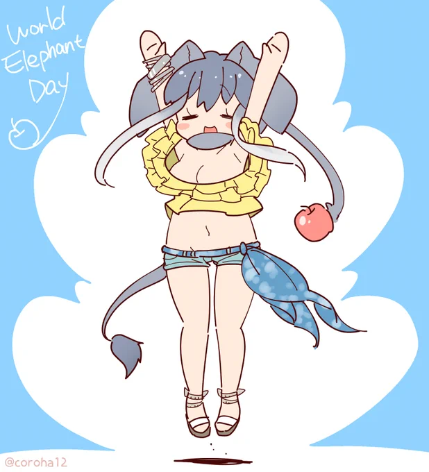 きょうもぞうをはっしゃ ▷ #WorldElephantDay #世界ゾウの日