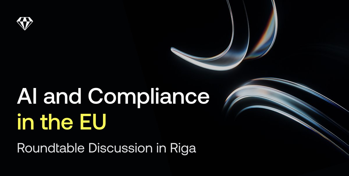 Crystal Intelligence (@crystalplatform) on Twitter photo Crypto compliance in the EU is about to change—fast.
At our Riga FAIR Roundtable, the message from exchanges + regulators was clear:
18 months to get ready for the EU AI Act.
Read the full report here: eu1.hubs.ly/H0mj3Kq0 Crypto compliance in the EU is about to change—fast.
At our Riga FAIR Roundtable, the message from exchanges + regulators was clear:
18 months to get ready for the EU AI Act.
Read the full report here: eu1.hubs.ly/H0mj3Kq0