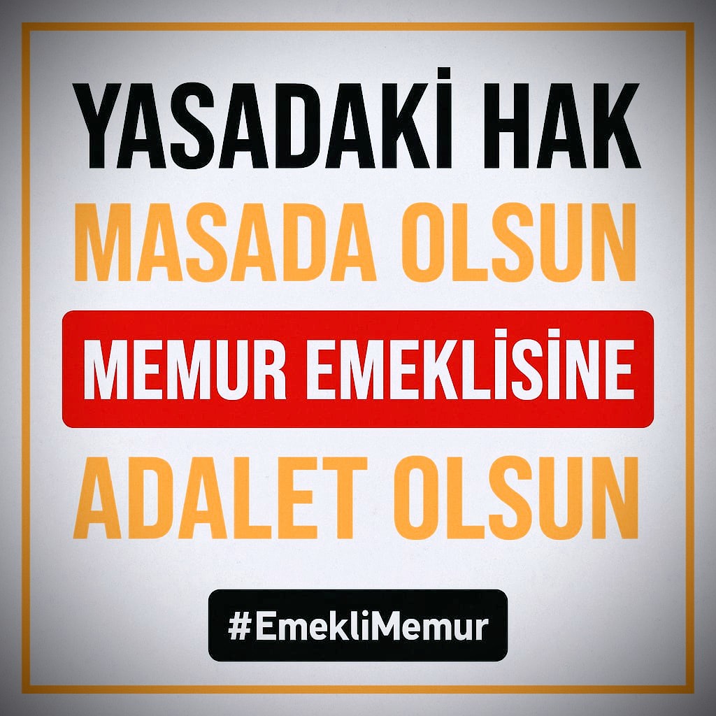 #EmekliMemur a verilen sözler tutulsun. Seyyanen zam hakkımızdır. 375/40 ek madde İPTAL edilsin <a href="/Akparti/">AK Parti</a> <a href="/RTErdogan/">Recep Tayyip Erdoğan</a> <a href="/memetsimsek/">Mehmet Simsek</a> <a href="/isikhanvedat/">Prof. Dr. Vedat Işıkhan</a> <a href="/avabdullahguler/">Abdullah Güler</a> #MemurEmeklisineAdalet