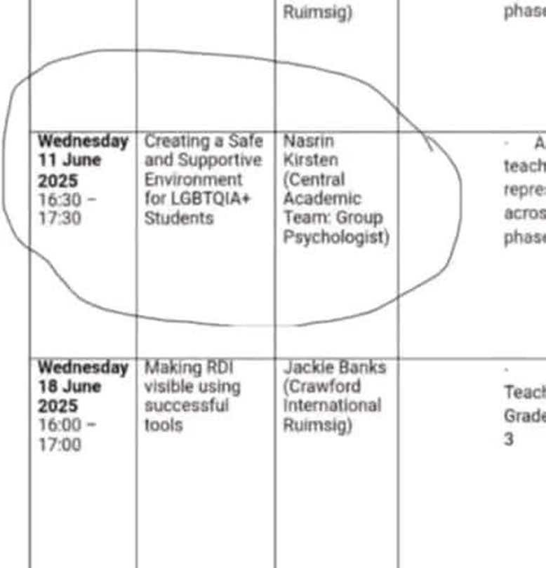 ይድረስ ለት/ሚኒስትር ፕ/ር ብርሃኑ ነጋ

ዝቅ ብሎ የሚታየው በኢትዮጵያ ያለ የአንድ ትምህርት ቤት የትምህርት መርሀ ግብር ነው። ለሶዶማውያን የተመቻቸ ከባቢ መፍጠር በዚህ መርሀ ግብር ተቀምጧል።

ይህ ከ #ኢትዮጵያ ህግ ጋር አይፃረርም ወይ?
#Ethiopia
