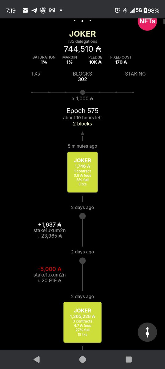 Gm!
Joker pools block today was  produced on backup equipment. Does your SPO stay redundant?
(Maryland had a power plant disconnect causing a surge yesterday! Even with isolated ground circuit cause damage to equipment.)