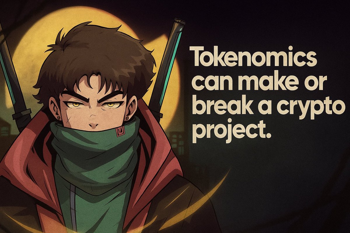 🚨 Tokenomics can make or break a crypto project

It’s not just about hype or tech, it’s the economic engine behind every token. 

Here’s what tokenomics really means, why it matters, and how to spot bad ones before you lose money 🧵👇 

What is Tokenomics?
Tokenomics = Token +