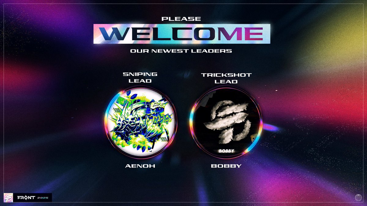 Please join us in congratulating <a href="/BobbyBaca1a/">AV8 Bobby</a> on their promotion to Trickshot Leader of Front and welcoming our newest Sniping Lead, <a href="/Aenoh_Way/">Front Aenoh - Brad</a> to Front!

We’re excited for them to get started and bring in incredible recruits.

#FearFront