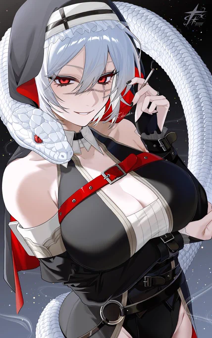 #私はこういう絵師です見た絵師全員参加 強そうな女が好き