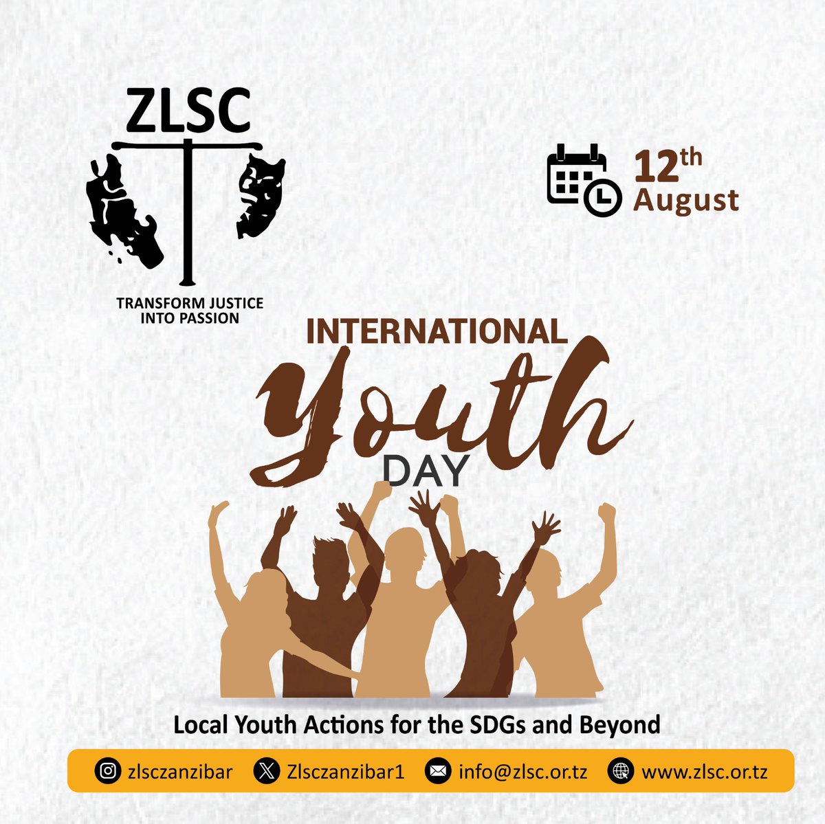 zlsczanzibar1's tweet photo. This #InternationalYouthDay, we celebrate young changemakers turning local actions into global impact. #YouthDay2025 #Local4Global https://t.co/1RktRWn5te