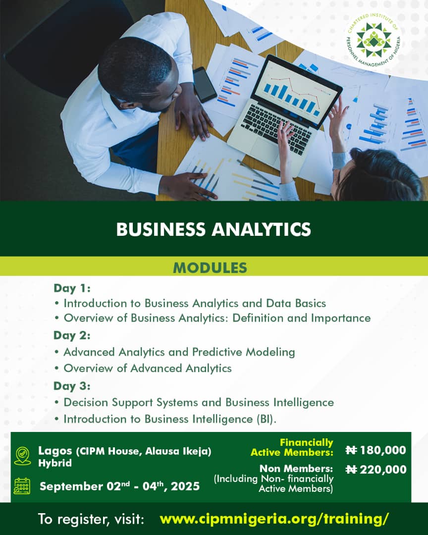 cipmnigeria's tweet photo. The year’s not over—still time to upskill & lead the change!
Join CIPM’s Sept Training Programmes
🌍 Global insights | Certificate of Participation
✅ Register now: https://t.co/88yLaQUbOG
📞 +234 909 365 3356
#CIPMTraining #UpskillNow #HRExcellence https://t.co/WaOuj8QIvt
