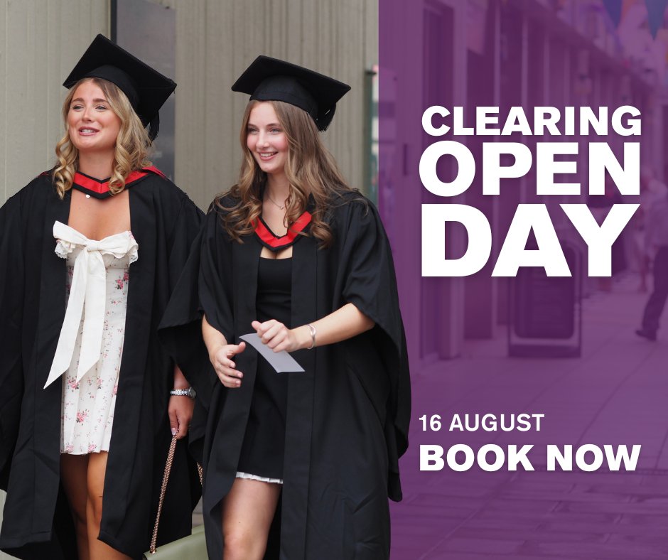 Uni_of_Essex's tweet photo. Are you thinking of coming to University in October 2025 but haven't visited Essex yet? Here's your chance!

Our Clearing Open Day at our Colchester Campus on 16 August gives you a chance to get to know Essex.

Find out more and book: https://t.co/Dz6kmyX6sp https://t.co/ZkY82m8Qhh