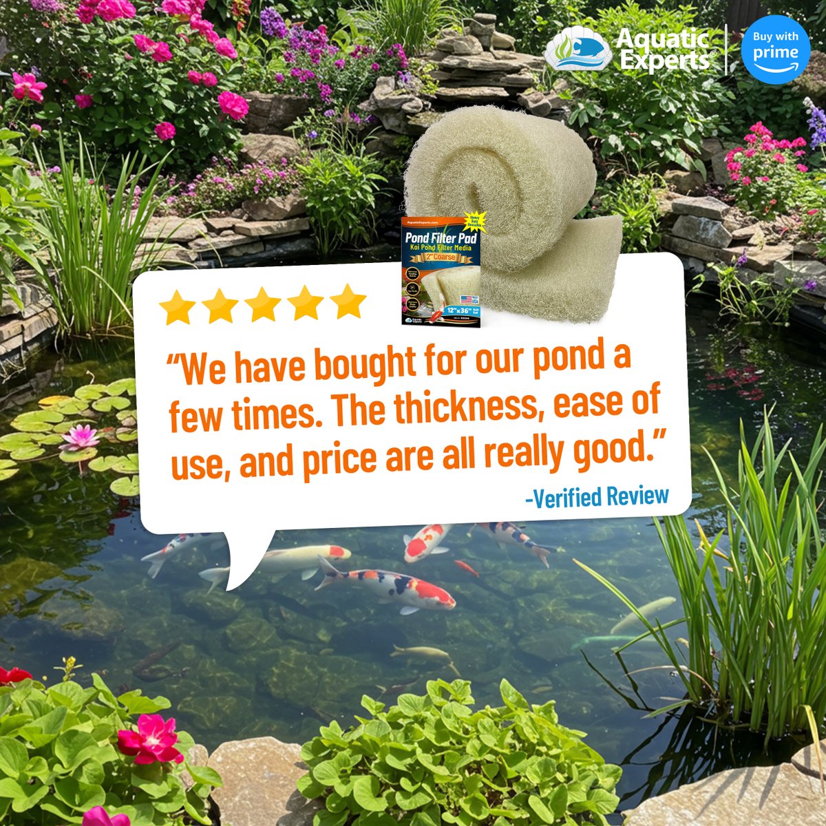 AquaticExpertUS's tweet image. ⭐️⭐️⭐️⭐️⭐️
The 2" Cream Pond makes maintenance a breeze — easy to use, easier to clean.
Pond Owners swear by it.

🛒 amzn.to/3OCiOEg

#AquaticExperts #EasyToClean #PondMaintenance #AquariumSupplies #PondCare #PondEssentials
