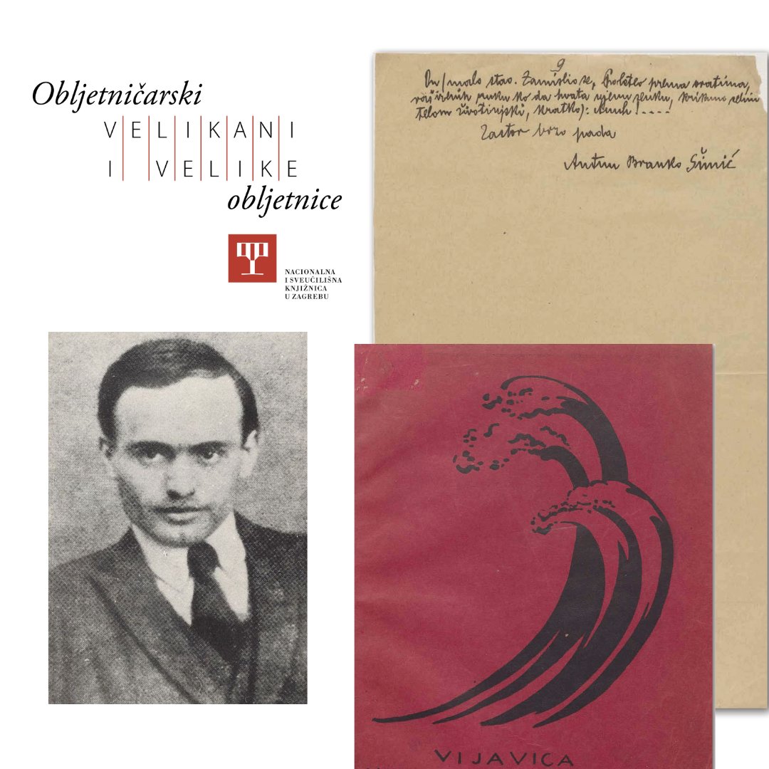 Do 20. kolovoza na izložbi NSK „Obljetničarski velikani i velike obljetnice“ saznajte zašto se 100. obljetnica smrti Antuna Branka Šimića ubraja među najznačajnije ovogodišnje obljetnice za hrvatsku kulturnu baštinu te koja njegova posebno vrijedna djela čuvamo u našim zbirkama.