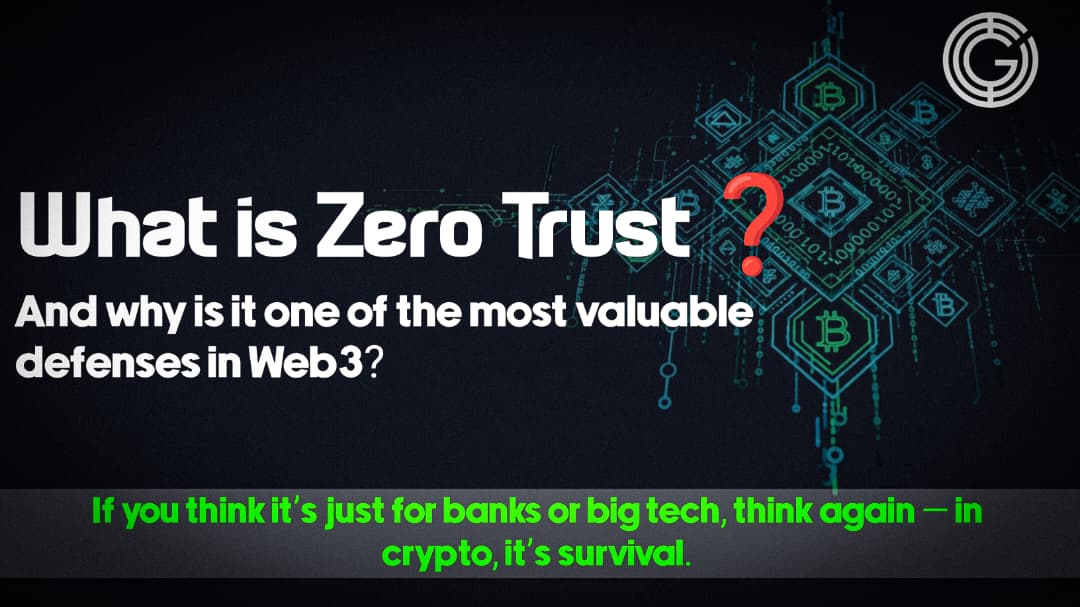 Geeq (@geeqofficial) on Twitter photo How valuable is Zero Trust in Web3?
You might think it’s something for banks, governments, or big web 2 players to worry about.
Well, if you believe Zero Trust doesn’t matter here in web3, you’re not just at risk — you’re already a target.
Let’s break it down.
A 🧵 How valuable is Zero Trust in Web3?
You might think it’s something for banks, governments, or big web 2 players to worry about.
Well, if you believe Zero Trust doesn’t matter here in web3, you’re not just at risk — you’re already a target.
Let’s break it down.
A 🧵