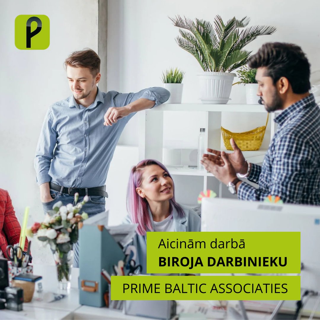 PRIME BALTIC ASSOCIATIES aicina darbā BIROJA DARBINIEKU ar franču valodas zināšanām🧑‍💼

MĒS PIEDĀVĀJAM:
- Atalgojumu (bruto) 1400 EUR/mēnesī;
- Darba laiku no 8:00 līdz 17:00;
- Autostāvvietu pie biroja;
- Un vēl...

Lasīt vairāk : ej.uz/sqe1

#darbs, #teirdarbs