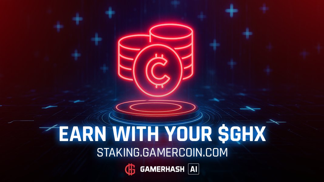 Friendly reminder: Your $GHX can earn while you hold! 💰 

Current rates:
🗓️ 3-month: 14% APR
🗓️ 6-month: 26% APR

Why hold when you can hold AND earn?

Lock in your rewards: staking.gamercoin.com