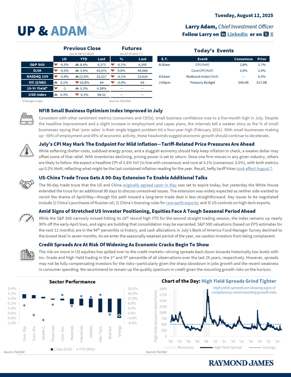 Time to get Up &amp; Adam! Our daily publication includes insights, the latest index numbers, and market-moving headlines to set you up for a well-informed day! raymondjames.com/-/media/rj/dot…