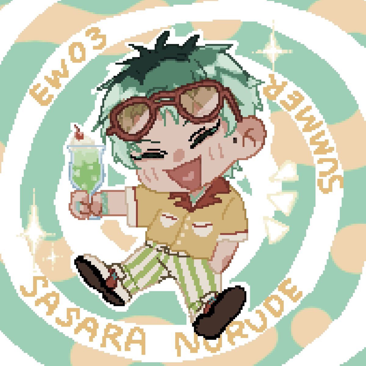 クリームソーダ°・*:.。.☆🍈🍨