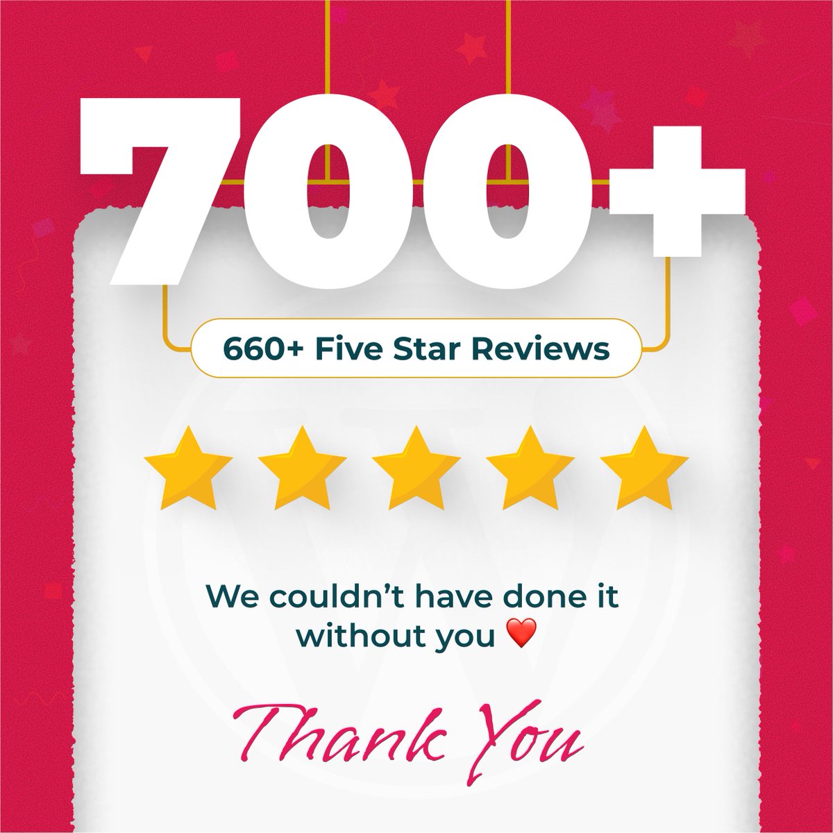 🚀 700+ reviews on WordPress.org 🎉

💜 660+ are 5 stars! ⭐⭐⭐⭐⭐

Huge thanks to our amazing community for the love &amp; support! 🙌

You inspire us to keep building the best Gutenberg blocks for WordPress.

#WordPress #Gutenberg #UltimateBlocks