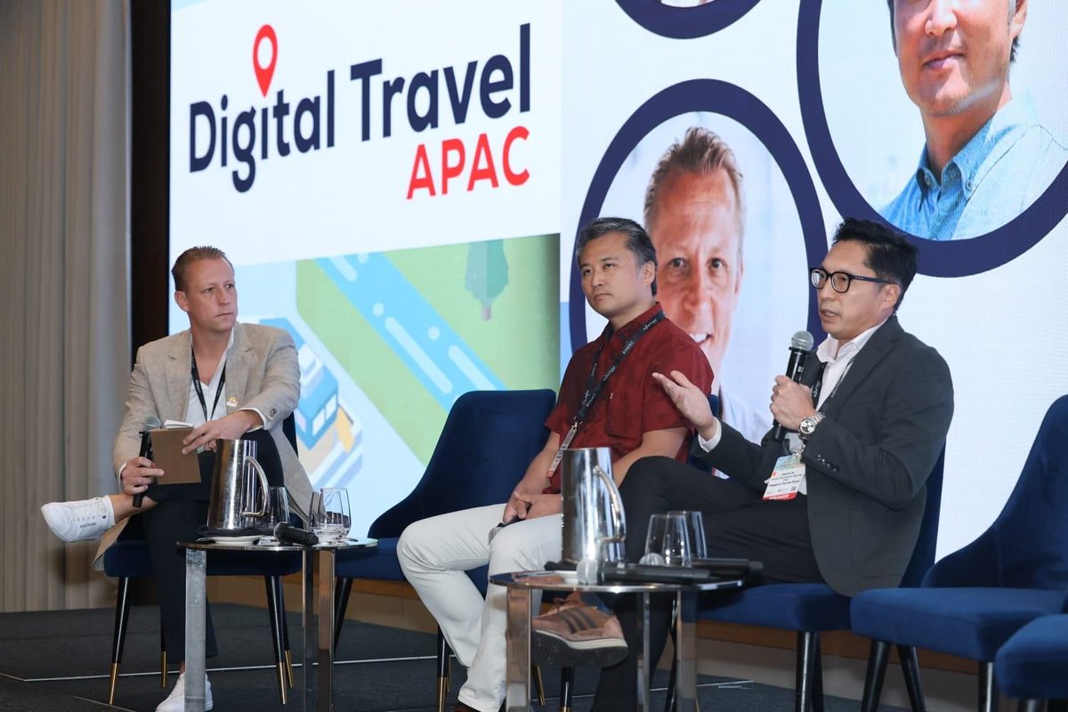 travalacom's tweet photo. Kicking off #DigitalTravelAPAC in Singapore!
Our CMO, Sam Woollard, moderated the Tourism Board Panel to uncover how innovation, data, and sustainability are evolving in modern travel. https://t.co/ScxsyFLzVI