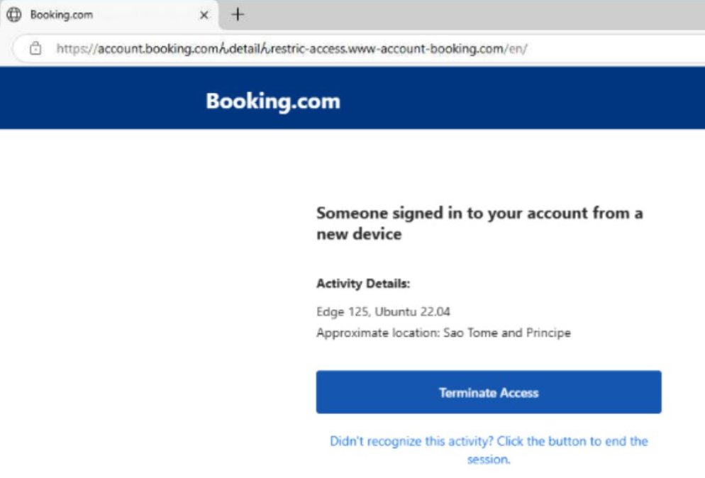 🚨A phishing targeting Booking[.com users swaps the “/” in the URL with the character “ん” to appear legitimate.

Nice catch, <a href="/JAMESWT_WT/">JAMESWT</a>.