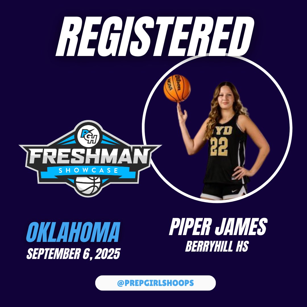 Coachjvick (new) (@coachjvick1) on Twitter photo Welcome Class of 2029 Piper James
<a href="/PiperJames_22/">Piper James</a> Berryhill HS to the
<a href="/PGHOklahoma/">Prep Girls Hoops Oklahoma</a> Freshman Showcase
<a href="/PrepGirlsHoops/">Prep Girls Hoops 🏀</a> Welcome Class of 2029 Piper James
<a href="/PiperJames_22/">Piper James</a> Berryhill HS to the
<a href="/PGHOklahoma/">Prep Girls Hoops Oklahoma</a> Freshman Showcase
<a href="/PrepGirlsHoops/">Prep Girls Hoops 🏀</a>
