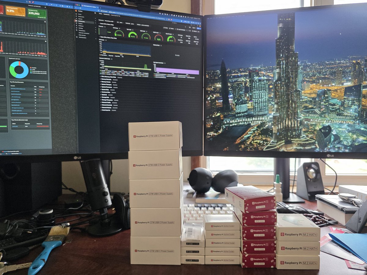 During the pandemic I tried to build a Home Lab, 100% powered by RPi 4 devices. But I couldn't go too far... It was not easy to get these devices at that time. Now... Things changed, and I decided to uncover this idea of building my home lab with RPi 5 devices. Let's see how it