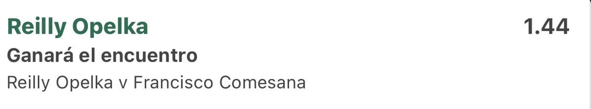 PicksAst's tweet image. ATP CINCINNATI
17:00
Ganador de partido: Opelka