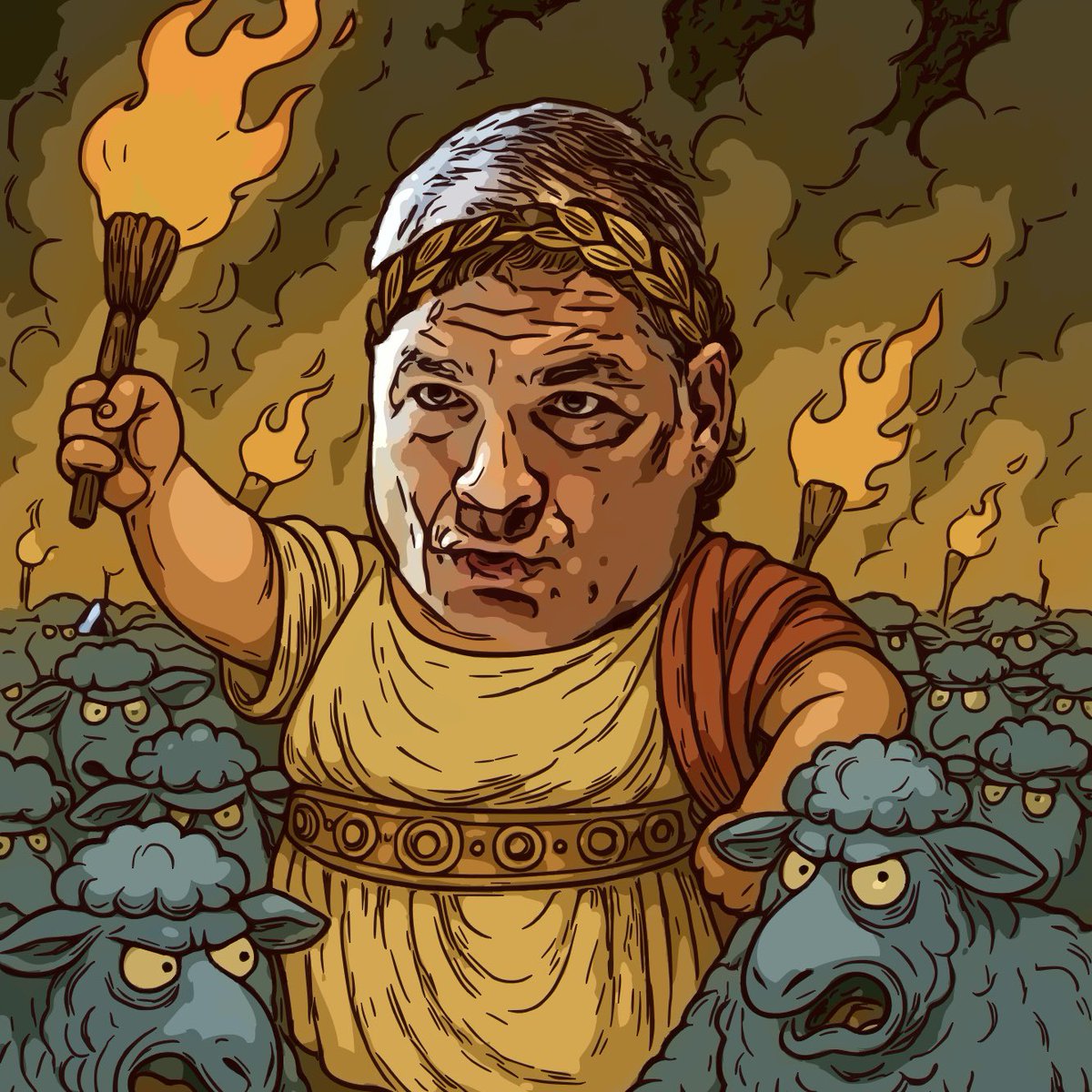 MiPanaPato's tweet image. De Nerón a Napoleón en diez años.