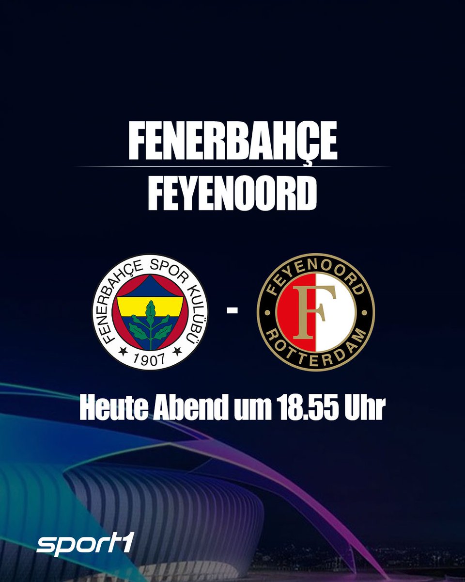 Die Champions-League-Qualifikation LIVE im Free-TV auf SPORT1 💥🔥
Ab 18:55 Uhr übertragen wir das Rückspiel in der CL-Qualifikation zwischen Fenerbahce Istanbul und Feyenoord Rotterdam im Free-TV!
#sport1 #sport1news #UCL #mourinho #fenerbahce #vanpersie #feyenoord