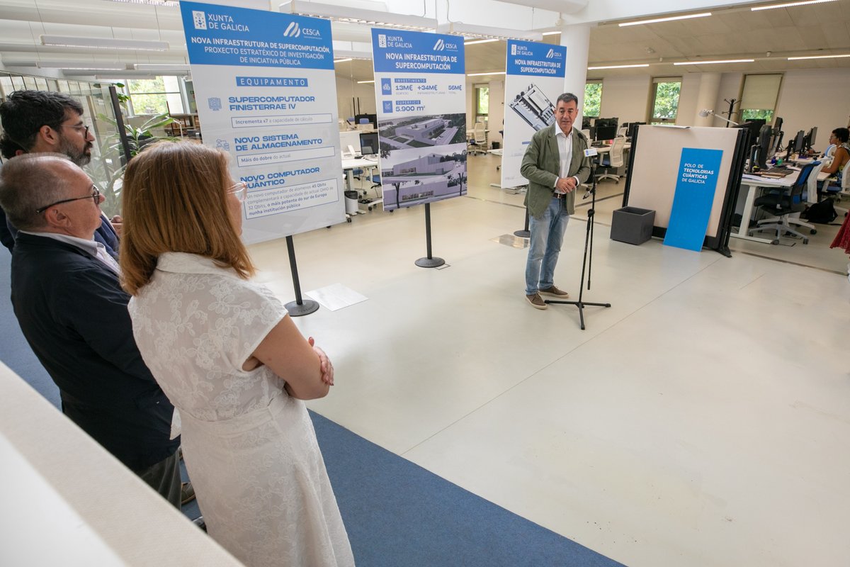 Hoxe damos un paso importante na construción do novo <a href="/CESGA_/">CESGA</a>, que será o primeiro proxecto estratéxico de investigación de iniciativa pública

Presentamos o edificio, que estrearemos con equipamento de vangarda no verán de 2026 cun investimento de 56M€

ℹ️xunta.gal/notas-de-prens…