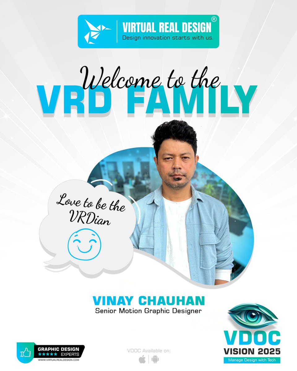 VRD40's tweet image. 🌟 𝗔 𝗯𝗶𝗴 𝘄𝗲𝗹𝗰𝗼𝗺𝗲 𝘁𝗼 𝗩𝗶𝗻𝗮𝘆 𝗖𝗵𝗮𝘂𝗵𝗮𝗻, We&apos;re thrilled to have you as part of the #VRD team.

#VirtualRealDesign #welcome #welcometotheteam #graphicdesign #graphicdesigner #videoeditor #design #designer #welcometothefamily #welcomeonboard #teammate #TeamGrowth