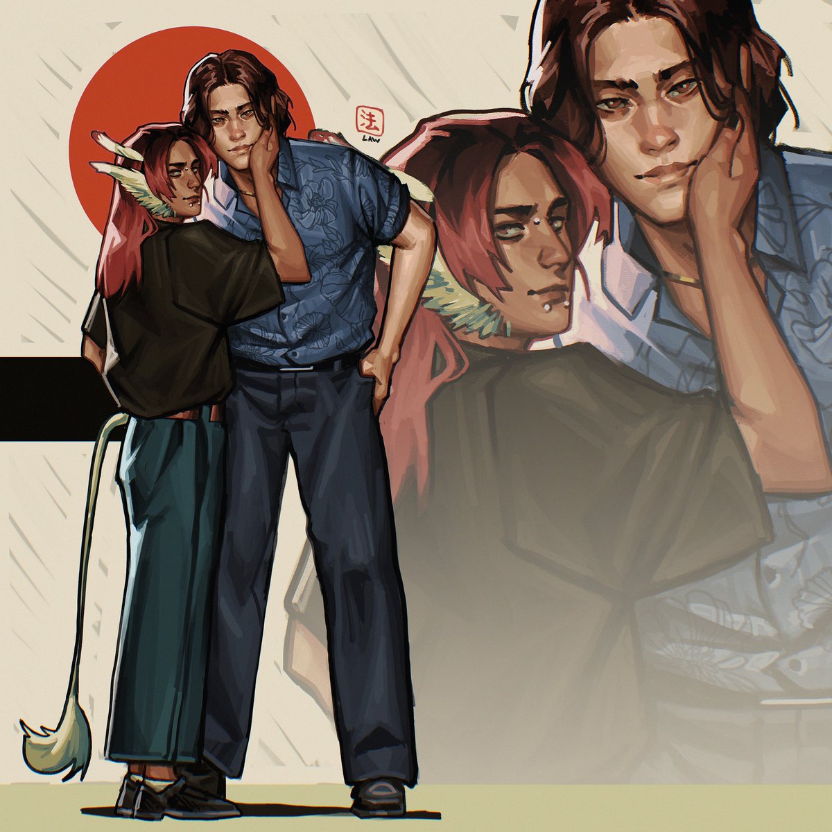 💕 Couple commission 💕 || #Opencommissions
.
.
.
#digitalart #illustration #retroartstyle #retroart #vintageart #art #digitalartwork #commissionart #couples