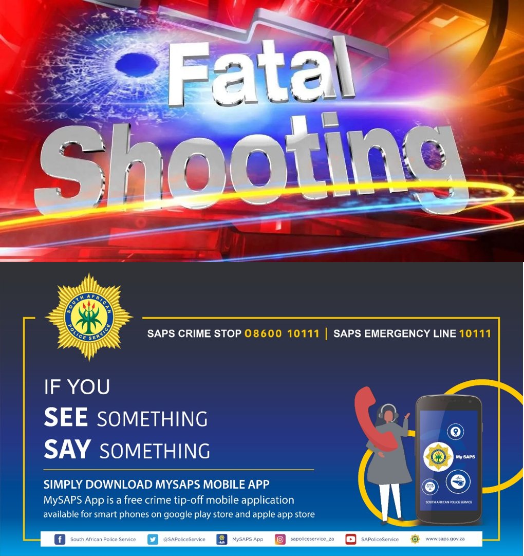 SAPoliceService's tweet image. #sapsFS Manhunt launched for suspect(s) after a 44yr-old male was fatally shot on his way to work this morning in Heidedal. Info-&amp;gt;Capt Captain JJ Wilson from Heidedal Detectives on 082 455 5968, 061 501 8007. #CrimeStop #MySAPSApp ME
saps.gov.za/newsroom/msspe…