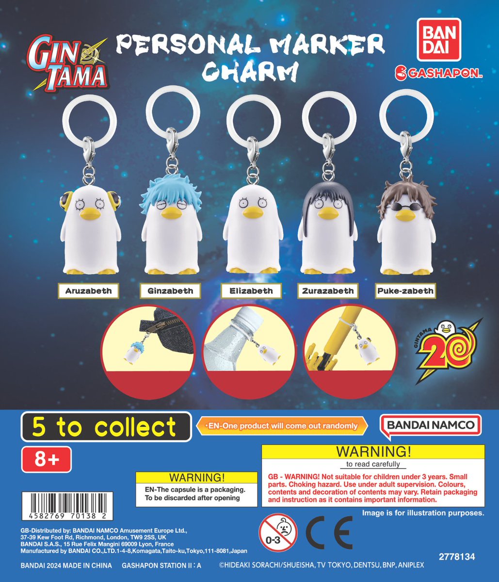 gashaponshopuk's tweet photo. Bring some personality to your pens, bottles, or bags with our adorable new Personal Marker Charms! ✨
There’s a mini friend for every mood!
#Gashapon #GashaponUK #miffy #Gintama #Pandorobo #Japan https://t.co/nGcY81jmma