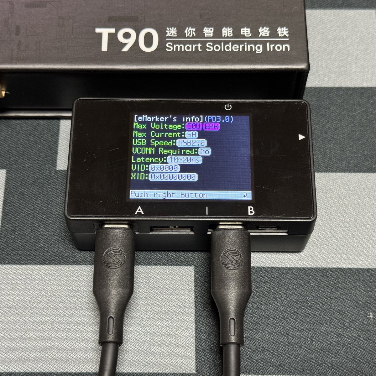 od_1969's tweet photo. はんだごてにつよつよUSB-Cケーブル(240W)が付いてくる!
#ALIENTEK
#T90B
#UCC3 https://t.co/5XyB5jMoYg